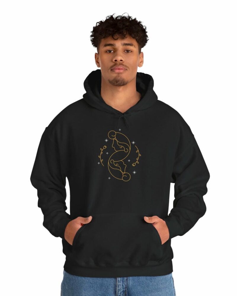 Minimal Line Art Gemini Hoodie - Unisex