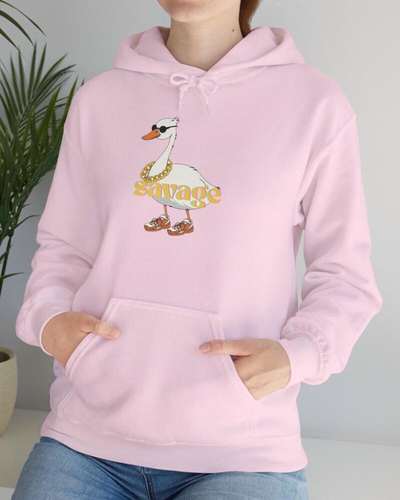 Savage White Duck Hoodie - Unisex