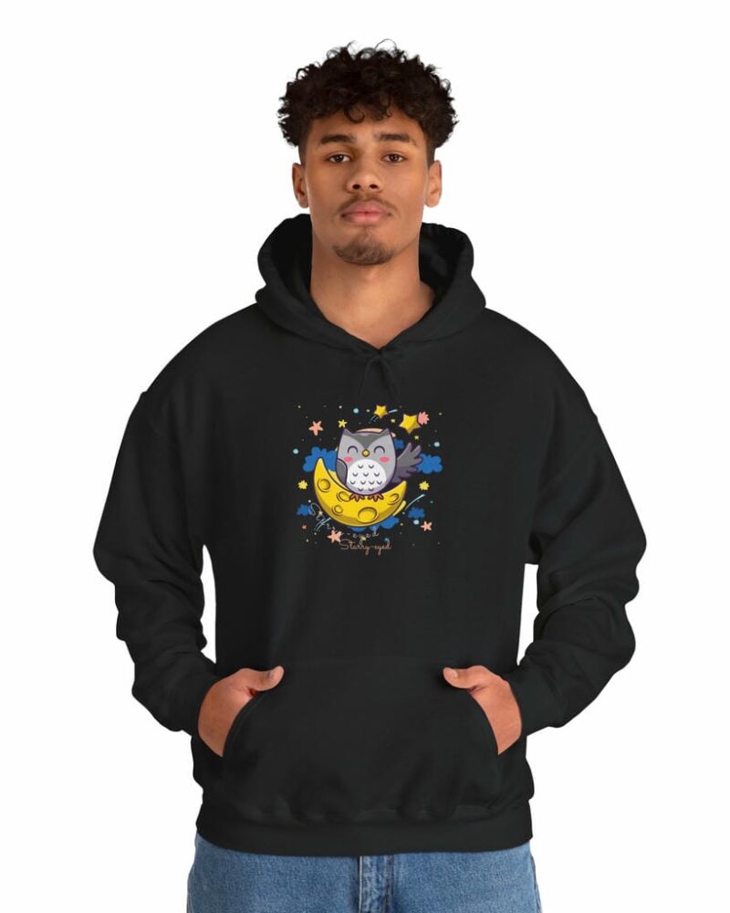 Sleeping owl starry eyed Hoodie - Unisex
