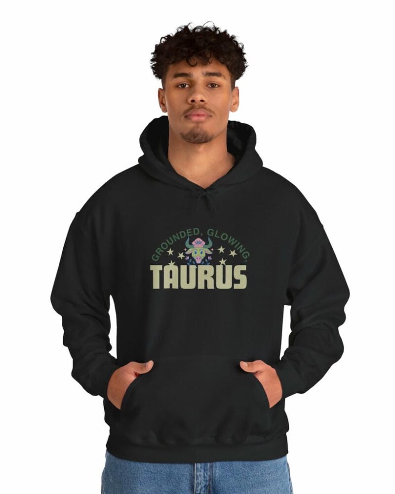 Grounded,Glowing Taurus Hoodie - Unisex